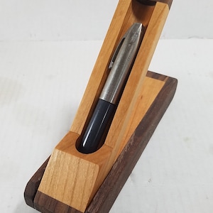 1P cw Wood Pen Box, 391 Pen display box, Fold up Pen Display (OP0391 cw) Pen Presentation Box,  Pen gift box, pen case