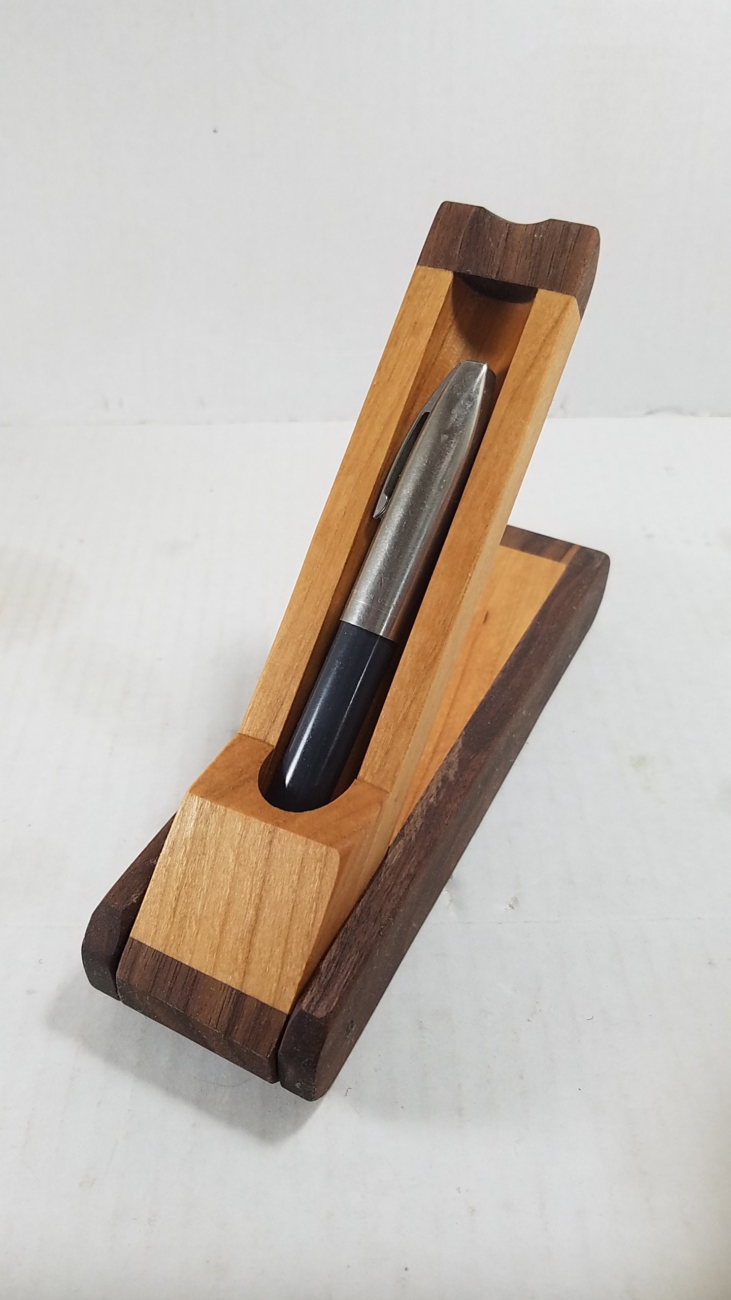 5 Pen Wooden Display Stand (NO LOGO)