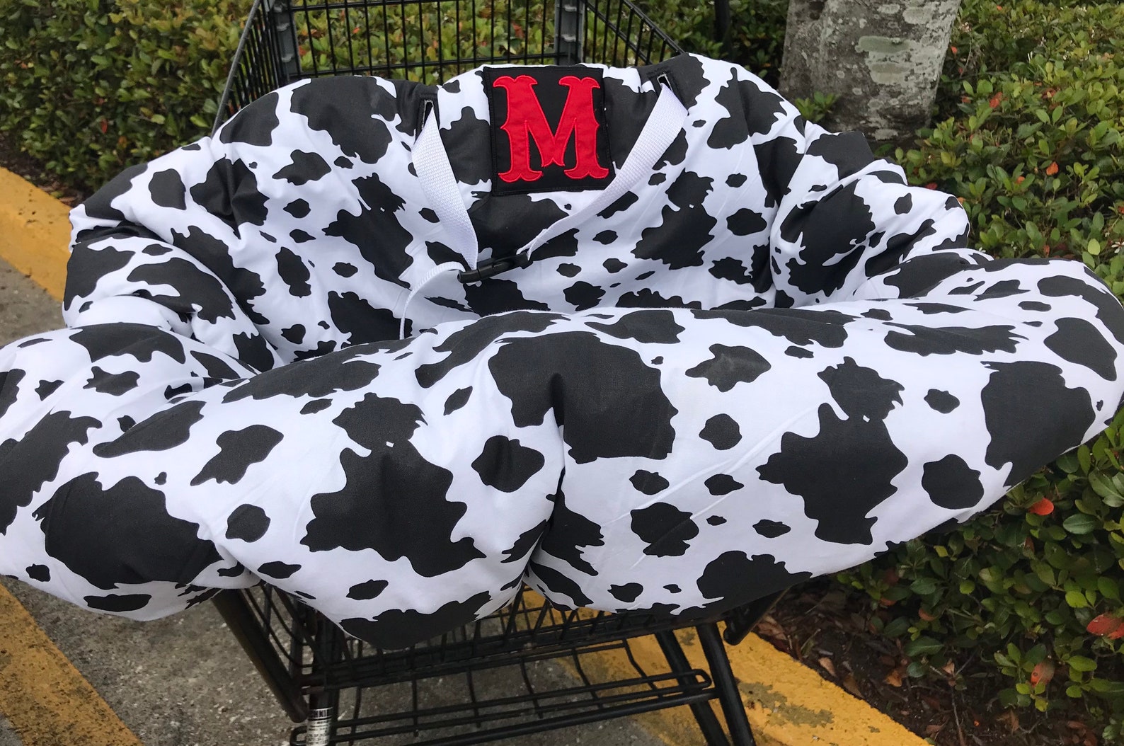 Personalized Cow Print Shopping Cart Cover High Chair Cover Etsy