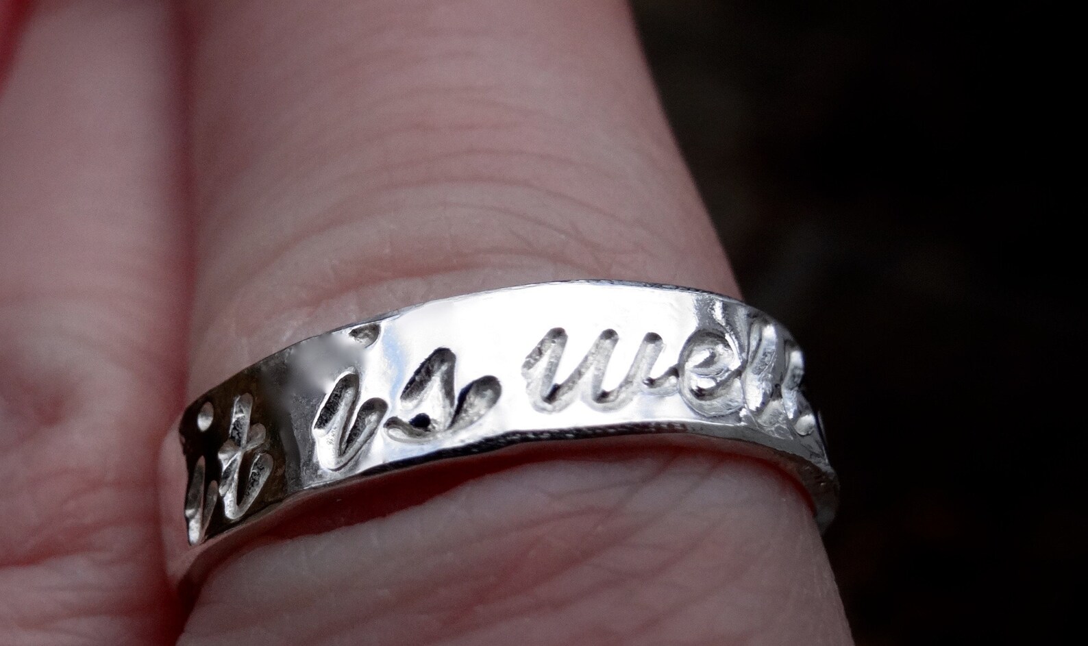 It is Well With My Soul Ring Bible Verse Ring Etsy