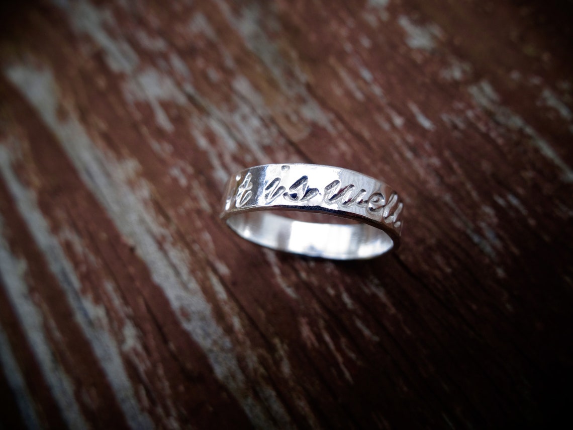 It is Well With My Soul Ring Bible Verse Ring Etsy