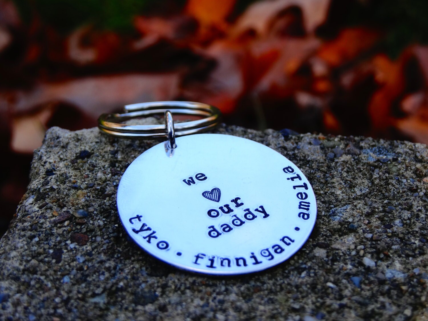 Dad Keychain We love our Daddy Dad Keychain Grandpa | Etsy