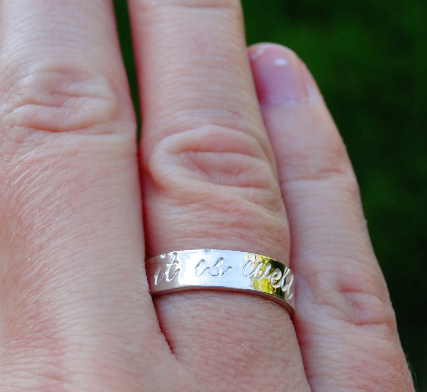 It is Well With My Soul Ring Bible Verse Ring Etsy