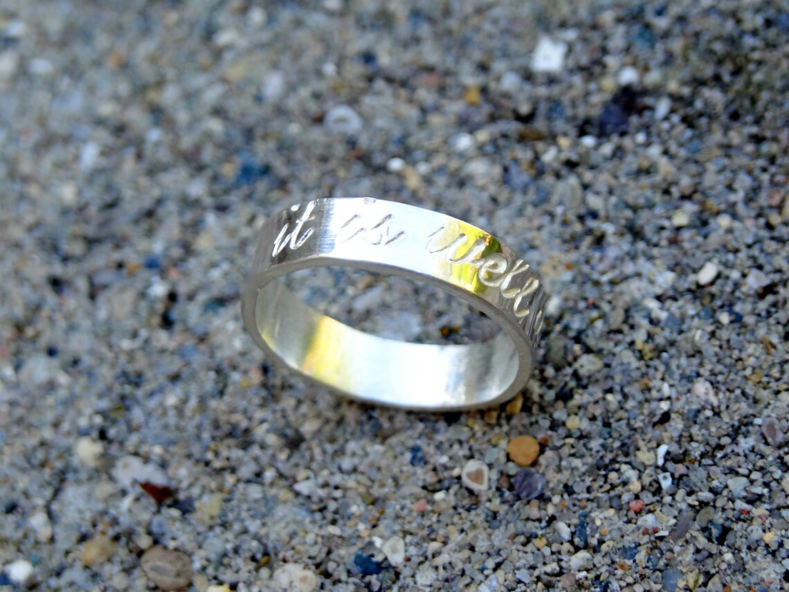 It is Well With My Soul Ring Bible Verse Ring Etsy