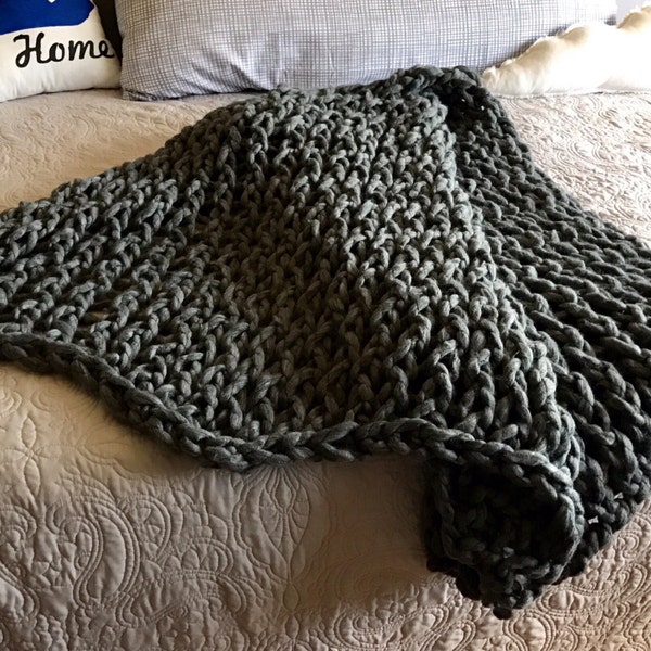 Cozy Arm Knit Blanket