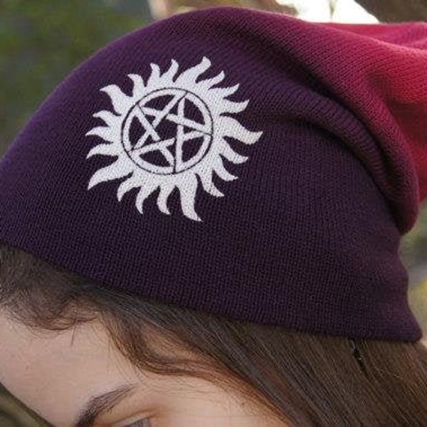 Anti-possession Symbol Slouchy Beanie