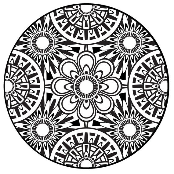 Download Items similar to Coloring Page, Mandala, Instant PDF ...