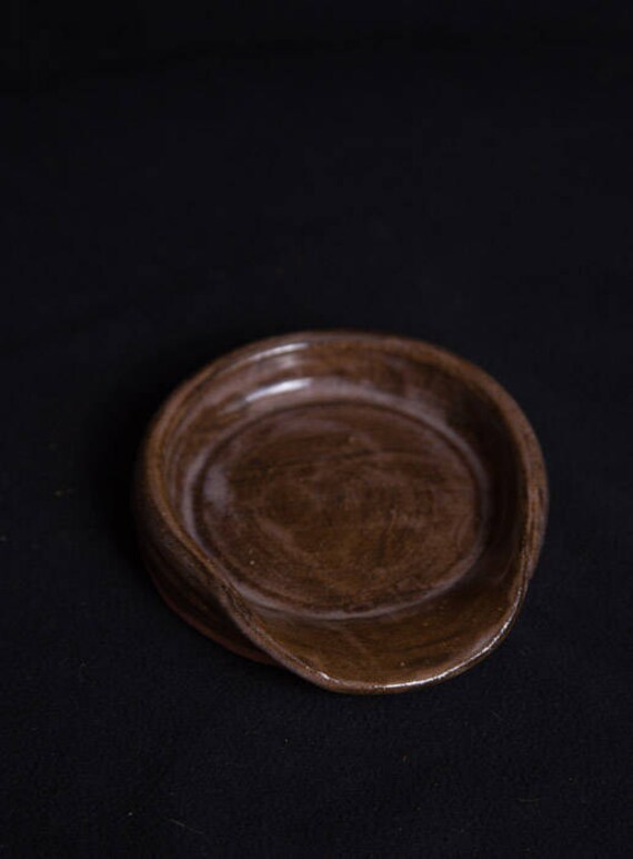 Items similar to Dark Green Spoon Rest;Tea Bag Holder;Lizella