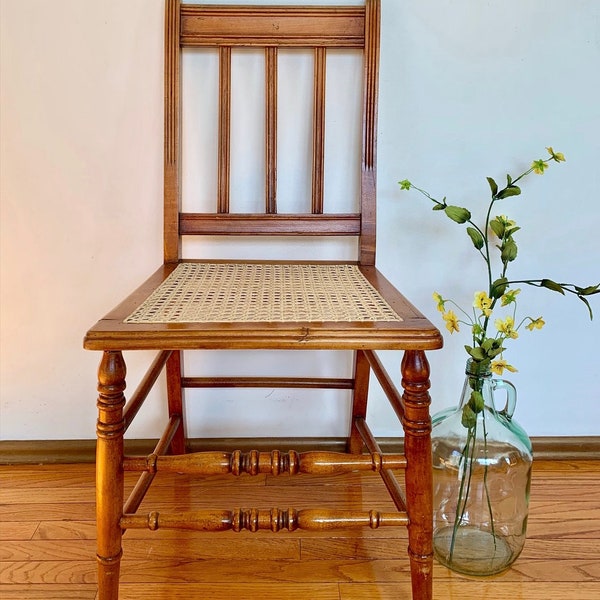 Antique Chair Caning Restoration Service/ Hand Woven Cane/Rush/YOUR Chair/ Cane/ Professional Antique Restorations/ Once Upon a Peacock