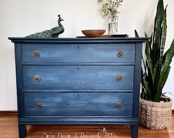 SOLD! Artistically Painted Antique Dresser/ Example
