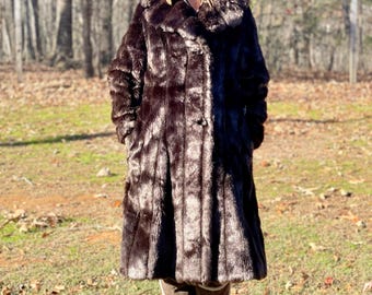 1960’s Betty Rose Faux Fur Long Coat- Excellent condition!