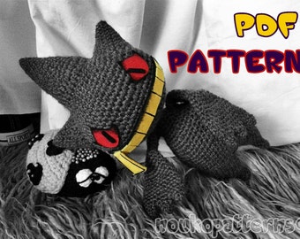 CROCHET-PATTERN: Creature inspired by Banette Pokemon Amigurumi ~ **Instructions Only**
