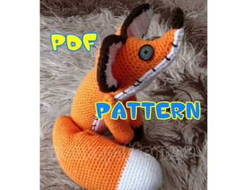 CROCHET-PATTERN: Mr. Fox Plushie Amigurumi inspired by The Little Prince Movie ~ **Instructions Only**