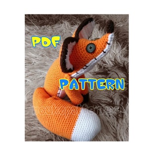 CROCHET-PATTERN: Mr. Fox Plushie Amigurumi inspired by The Little Prince Movie ~ **Instructions Only**