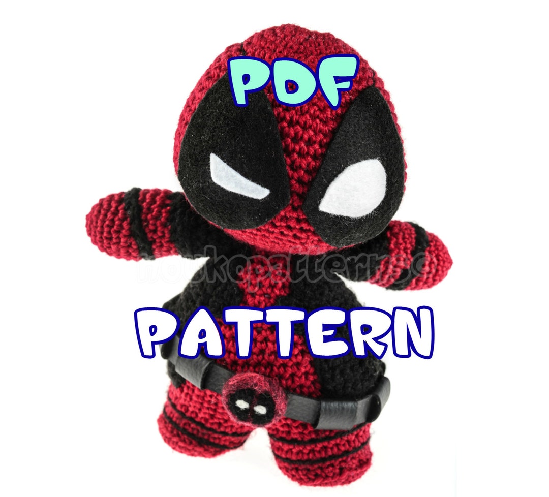 CROCHET-PATTERN: Chibi Deadpool Amigurumi ~ **instructions Only** - Etsy