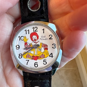 True Vintage 1970s Ronald McDonald Wristwatch