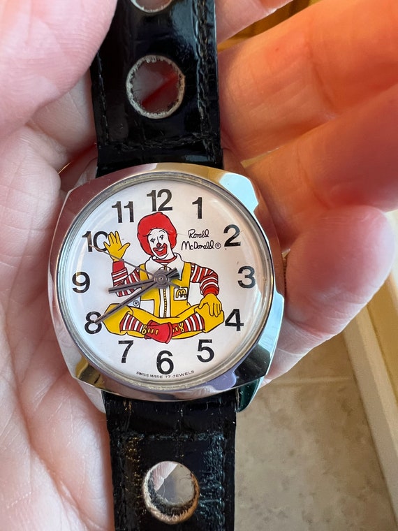 True Vintage 1970s Ronald McDonald Wristwatch