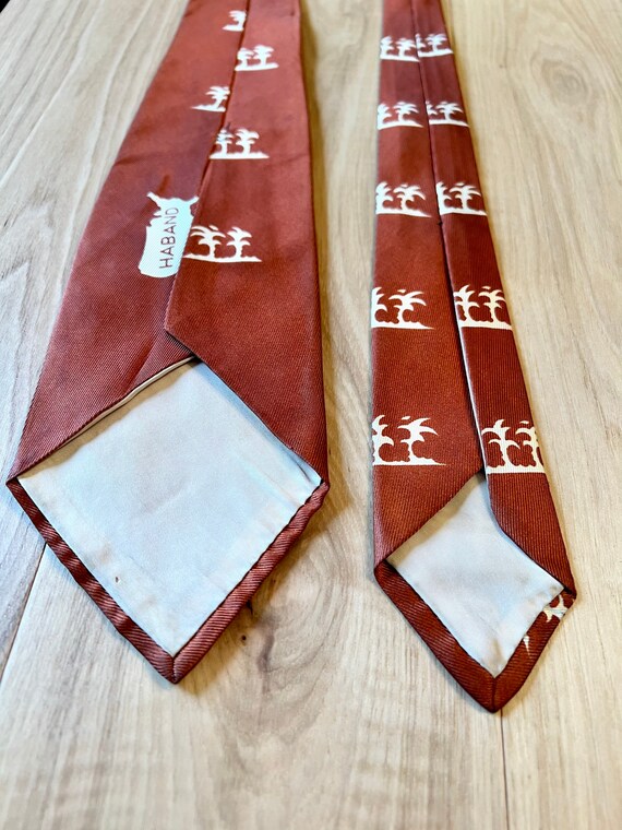Vintage 1940s-1950s Zebra Print Tie - image 4