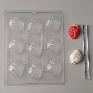 Bite Size Human Heart Candy Molds H157 Chocolate Candy Mold 