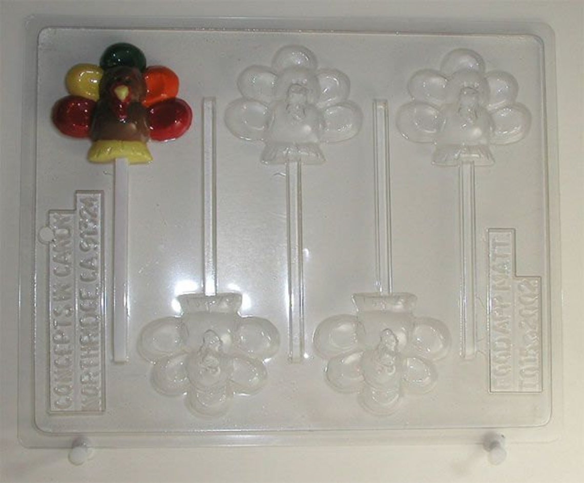 Turkey With Depressions for Small Candies T015 Chocolate Candy Etsy