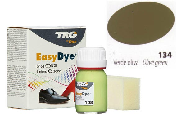 green shoe dye