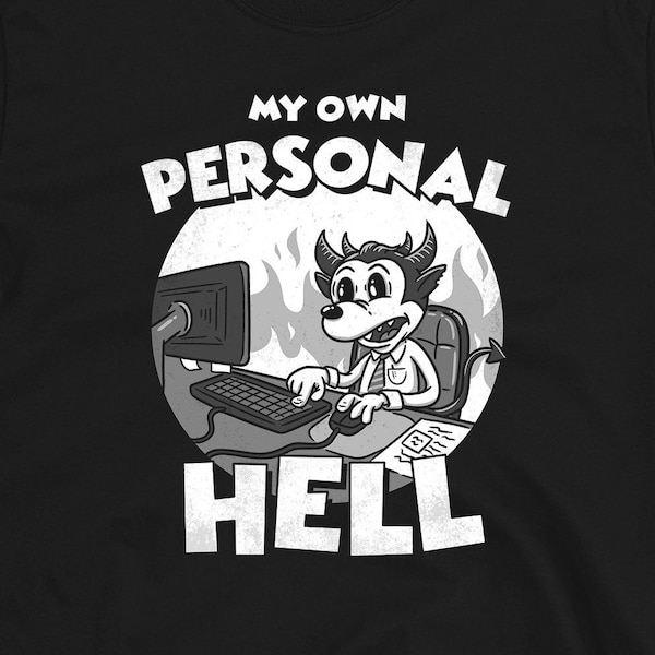 Personal Hell Tshirt, Cute Demon Graphic T Shirt, Funny Work Hoodie