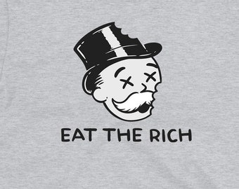 Camiseta/Sudadera con capucha/Camiseta de manga larga "Comanse a los ricos"