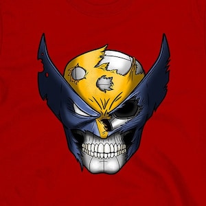 Wolverine Skull T-Shirt, Logan Long Sleeve Shirt, Deadpool Sweat Shirt, X-Men Hoodie, Tank Top