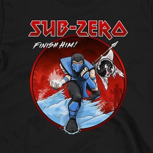 Sub Zero T-Shirt | Sizes Small to 5XL | Subzero Long Sleeve Shirt | Mortal Kombat Hoodie