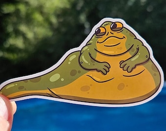 Jabba the Hutt wasserdichter Aufkleber | Star Wars Vinyl Aufkleber