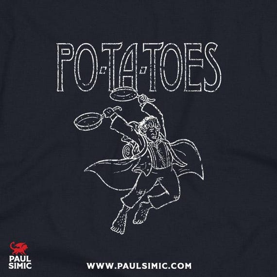 Potatoes T-shirt | Hoodie | Tall Shirt | Long Sleeve Shirt - Etsy