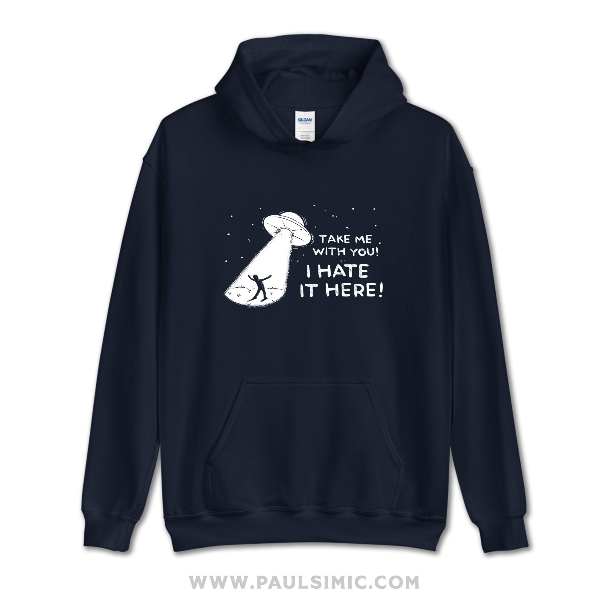 I Hate It Here Funny UFO T shirt and Hoodie Etsy