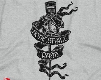 None Shall Pass T-Shirt |  Black Knight Graphic Tee | Hoodie