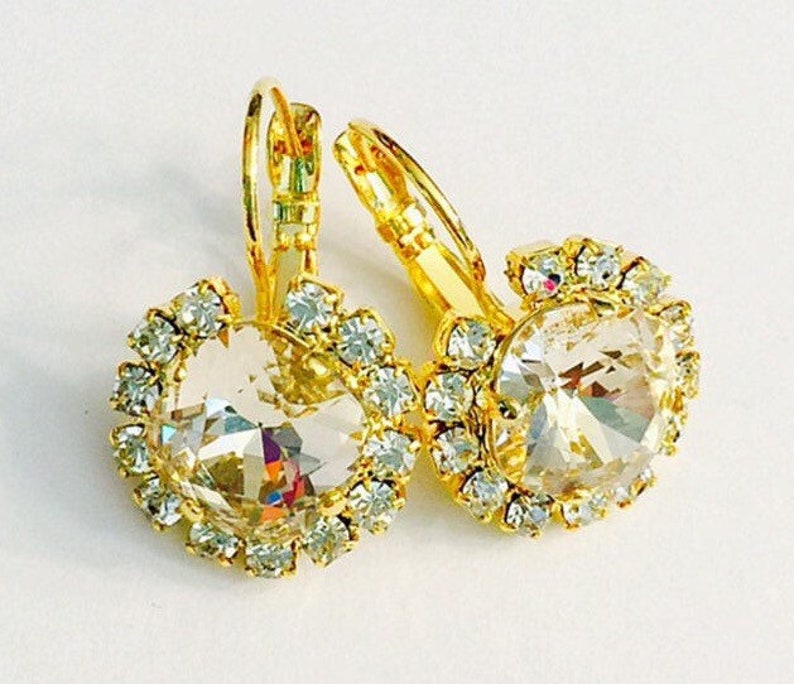 Bridal Chrysolite Opal Jewelry Setswarovski Crystal - Etsy