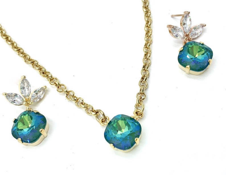 Ultra Emerald Christmas Jewelrybeautiful Swarovski Holiday Etsy