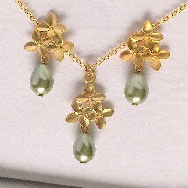 Green Pearl Jewelry - Etsy