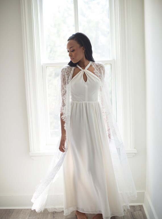 Elopement Dress White Simple Wedding Dress Wedding Gown For Etsy