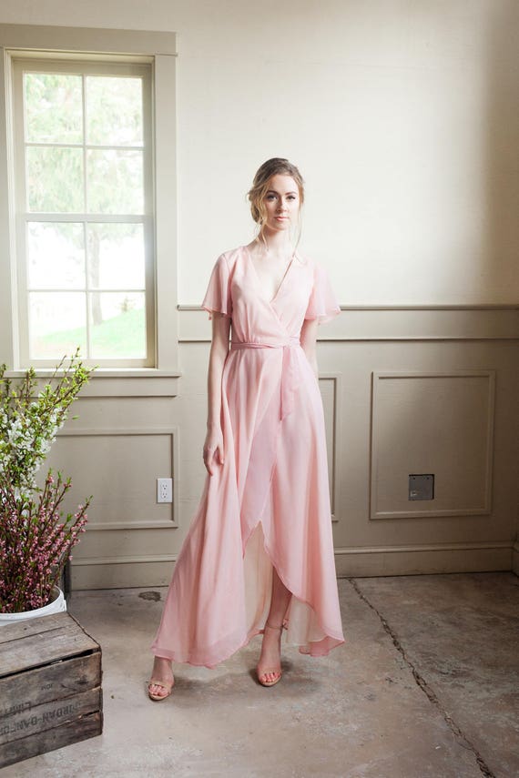 bridesmaid wrap dresses