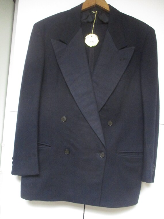 Vintage Wool 1940-50s Double Breasted-look Tuxedo