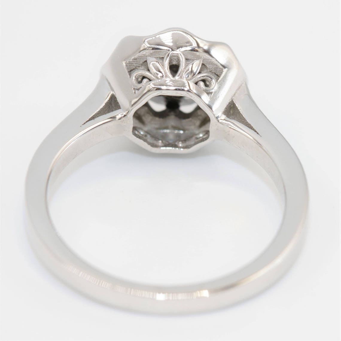 Black Diamond Engagement Ring Daisy Flower Engagement Ring Etsy