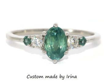 Custom Made 5 Stone Engagement Ring Setting ONLY