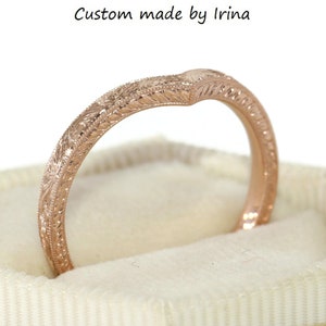 Hand Engraved Wedding Band by Irina