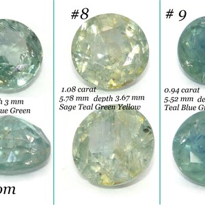 Blue green 3 Stone Montana Sapphire Engagement Ring, Teal Unheated Montana Sapphire Ring, Pastel Sapphire Ring
