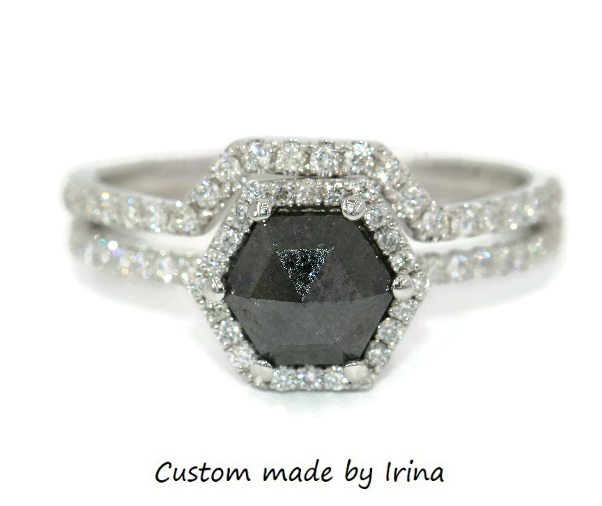 Custom Green Sapphire & Channel Set Diamond Engagement Ring | Exquisite  Jewelry for Every Occasion | FWCJ