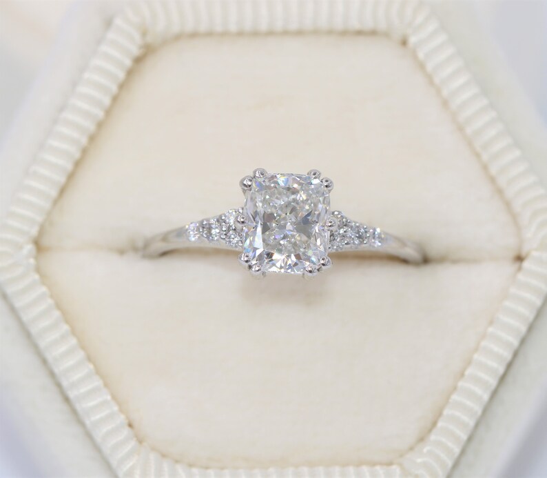 1 Carat Lab Diamond Engagement Ring Etsy