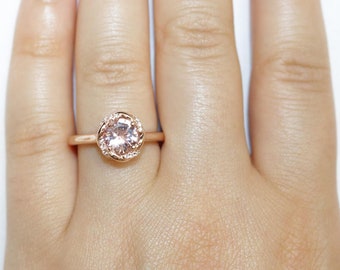 Rope Double Halo Bridal Diamond Ring Custom Made