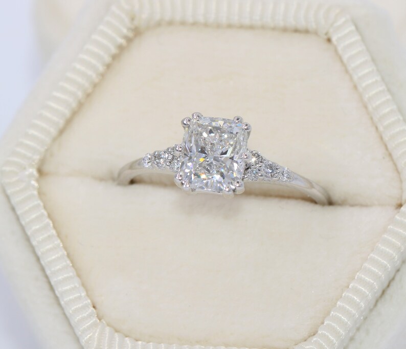 1 Carat Lab Diamond Engagement Ring - Etsy