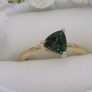 14k Solid Gold Custom-made Solitaire Engagement Ring SETTING ONLY