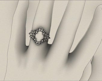 2.1 carat Custom Made Art Deco Inspired Ring. Reserved for Stephanie - Payment Part 1.