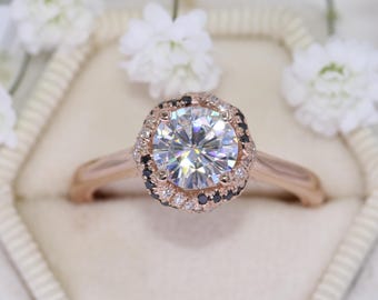 1.5 carat IGI Certified Lab Diamond Rope Halo Engagement Bridal Ring